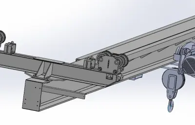 单梁起重机模型