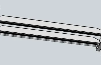 单梁悬挂起重机模型