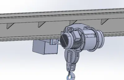 单梁起重机模型