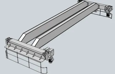 单梁悬挂起重机模型