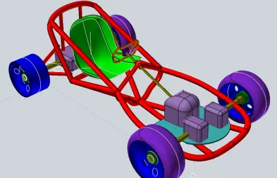 卡丁车底盘模型