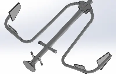 户外健身器材-双人坐蹬器