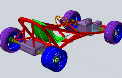 卡丁车底盘模型