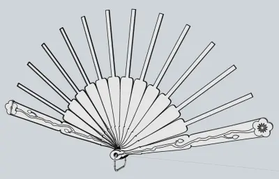 创意扇子扇骨