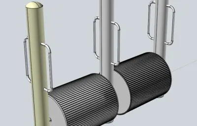 户外健身器材-滚筒跑步机