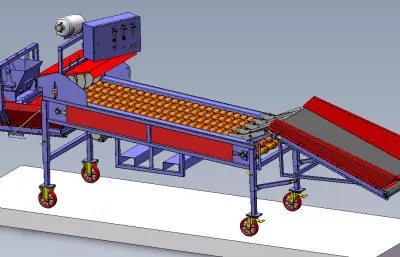 PGS4型马铃薯种薯切割机总装