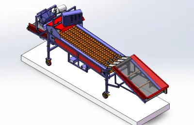 PGS4型马铃薯种薯切割机总装