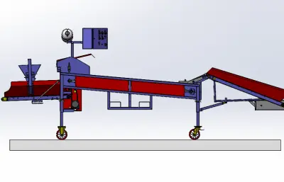 PGS4型马铃薯种薯切割机总装
