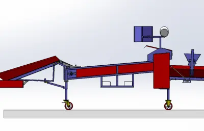 PGS4型马铃薯种薯切割机总装