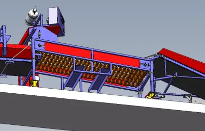 PGS4型马铃薯种薯切割机总装