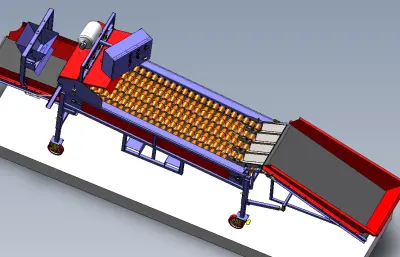 PGS4型马铃薯种薯切割机总装