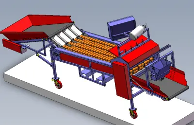 PGS4型马铃薯种薯切割机总装