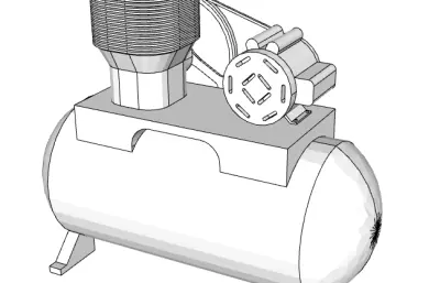 空压机sketchup模型