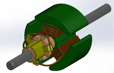 电机转子的线圈