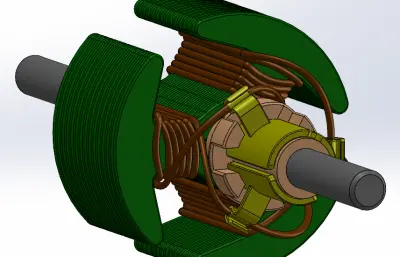 电机转子的线圈