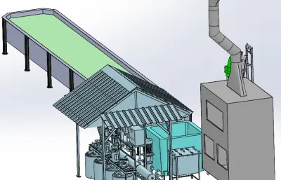 电石厂净化灰处理产线