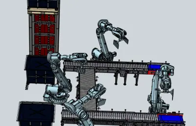 自动化零件分拣与包装生产线