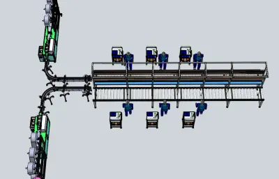 自动化电子元器件包装生产线