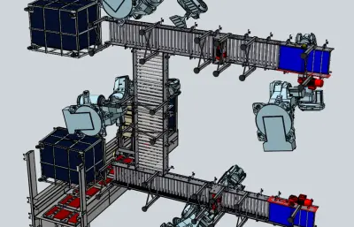 自动化零件分拣与包装生产线