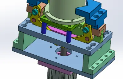 圆形法兰定心夹紧夹具设计