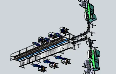 自动化电子元器件包装生产线