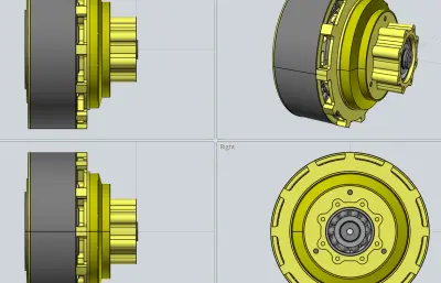 无刷外转子行星减速电机
