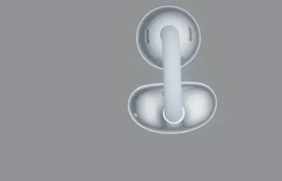 HUAWEI FreeClip 2耳夹耳机C4D,KEYSHOT模型