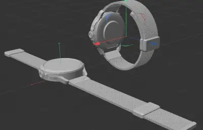 小米Xiaomi Watch S4 Sport手表C4D,KEYSHOT模型(网盘下载)