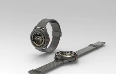 小米Xiaomi Watch S4 Sport手表C4D,KEYSHOT模型(网盘下载)