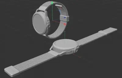 小米Xiaomi Watch S4 Sport手表C4D,KEYSHOT模型(网盘下载)