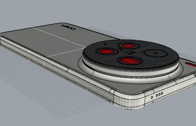 VIVO X300 Ultra手机3D模型