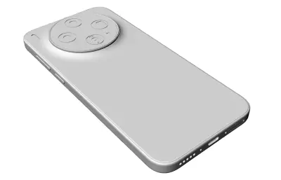 vivo X300s手机3D模型