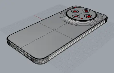 vivo X300s手机3D模型