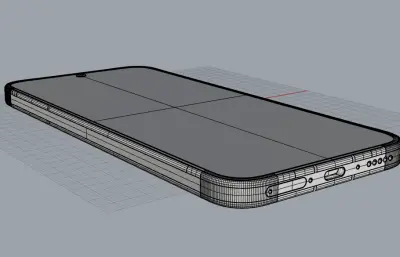 vivo X300s手机3D模型