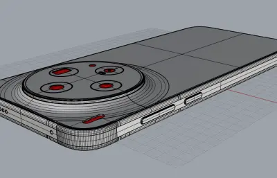 vivo X300s手机3D模型