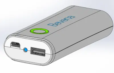 充电宝外观模型