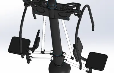 户外健身器材模型