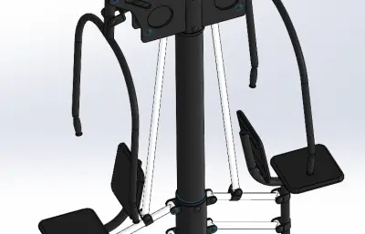 户外健身器材模型