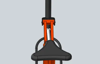 户外健身器材-单柱健骑机