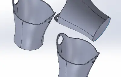 创意收纳筐模型