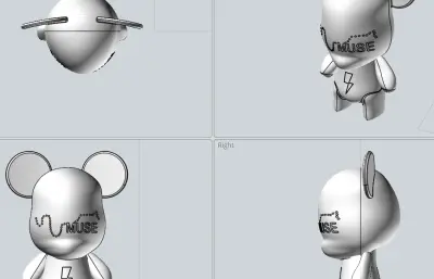 卡通老鼠公仔手办模型