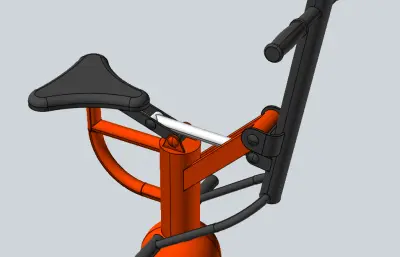 户外健身器材-单柱健骑机