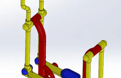 户外健身器材-单人平步机