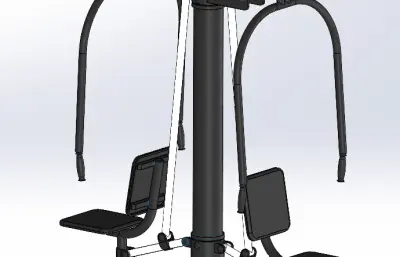 户外健身器材模型