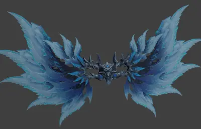 游戏翅膀,带舞动动画