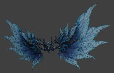 游戏翅膀,带舞动动画