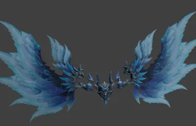 游戏翅膀,带舞动动画