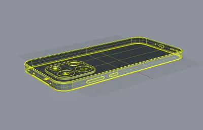 OnePlus一加 Turbo 6手机外观3D模型