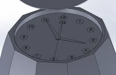 创意酒桶闹钟模型