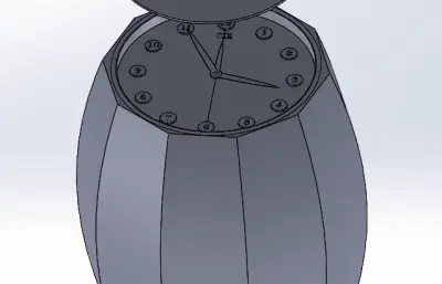 创意酒桶闹钟模型